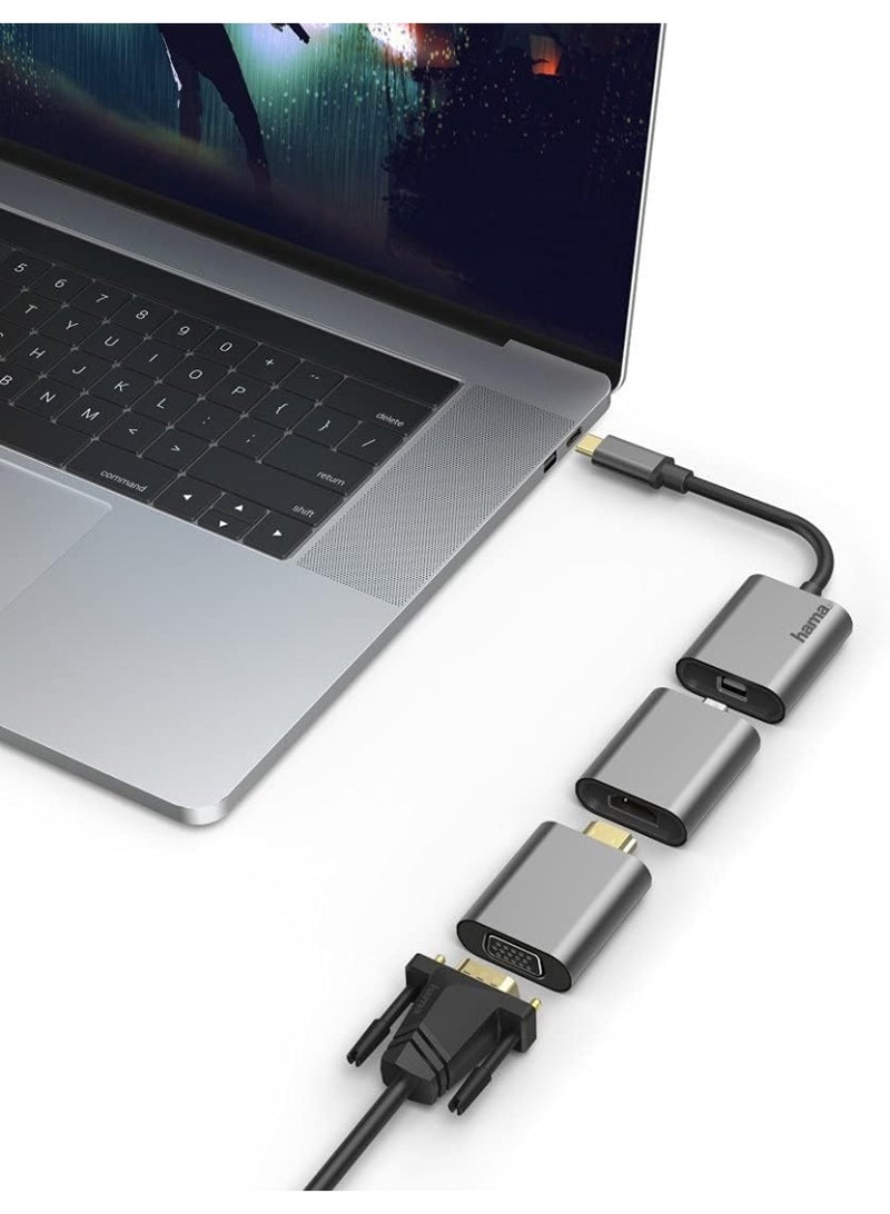 هاما محول الفيديو  من هاما 6 في 1، "Connect2Go"، USB-C، Mini-DisplayPort، HDMI™، VGA - Image 4